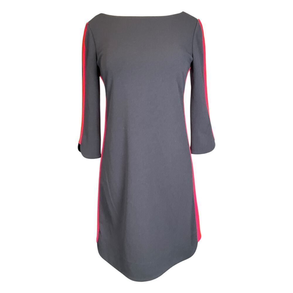 Vince Camuto Colorblock Sheath Dress Navy Pink Red 3/4 Sleeve Women’s 2 Workwear
